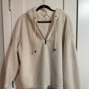Cable & Gauge Cream Hooded Sweater